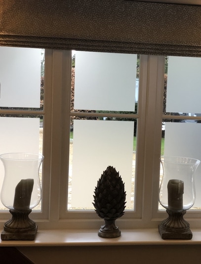 Frosted window film