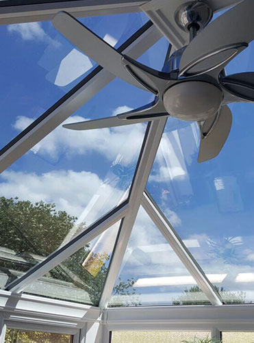 Solar film for conservatories and orangeries